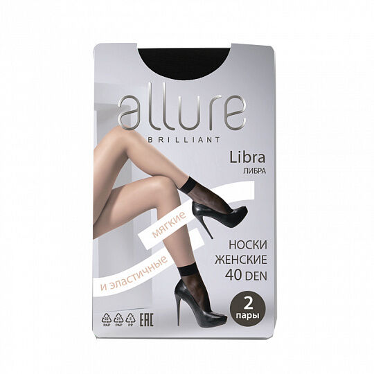 Носки Allure Libra 40 DEN глейс (2 пары)