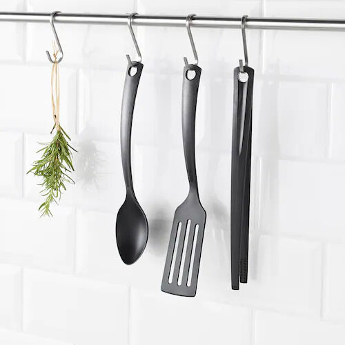 IKEA GNARP, Набор кухонных принадлежностей из 3-х предметов, черный