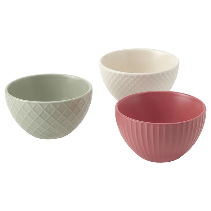 IKEA KEJSERLIG, Миска, разноцветная, 10 см/ 3 шт
