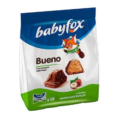 Яшкино «BabyFox», конфеты вафельные Bueno, 100 г