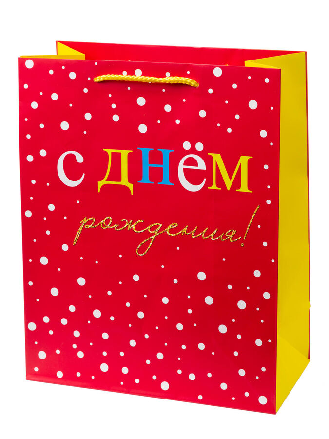 ФЕНИКС презент Бумажный пакет для сувенирной продукции с ламинацией, с шириной основания 26 cм, плотность бумаги 140 г/м2 26*32,4*12,7см