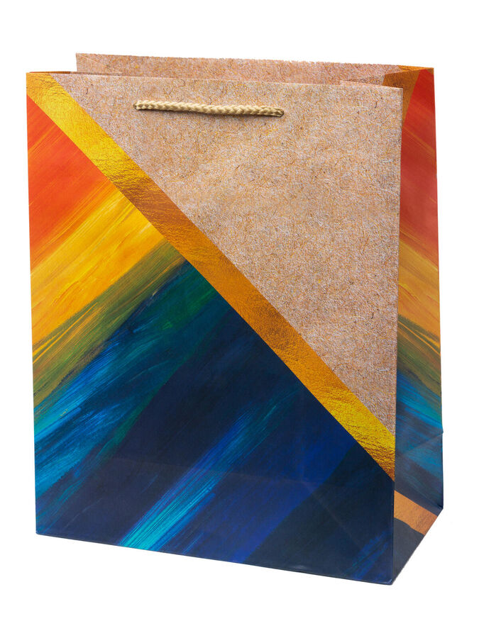 ФЕНИКС презент Бумажный пакет для сувенирной продукции с ламинацией, с шириной основания 26 cм, плотность бумаги 140 г/м2 26*32,4*12,7см