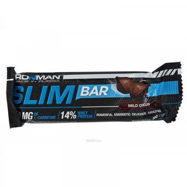 IRONMAN Батончики печенье напитки IM Батончик SLIM Bar 50g