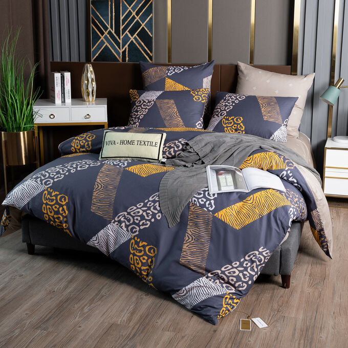 Viva home textile Комплект постельного белья Делюкс Сатин L447