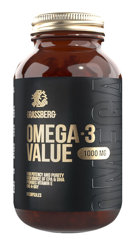 Грасберг Биологически активная добавка к пище Omega 3 Value 30% 1000 мг ...