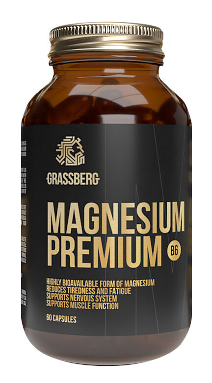Грасберг Биологически активная добавка к пище Magnesium Premium B6 ...