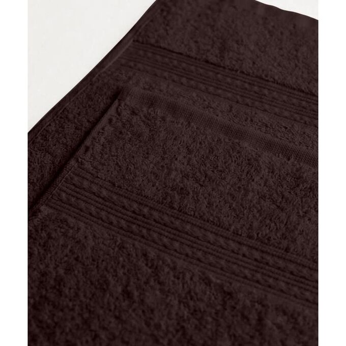 СИМА-ЛЕНД Полотенце махровое «Маруся», размер 40х70 см, цвет темно-коричневый