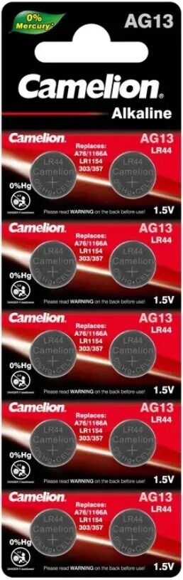Элемент питания CAMELION 357-BC10/SR44W/LR44/LR1154/AG13/