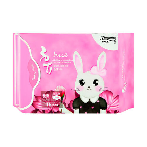 Прокладки, гигиенические для критических дней 24 см/Hue Sanitary pads normal 16 шт, Hummings, Корея, 200 г, (32)