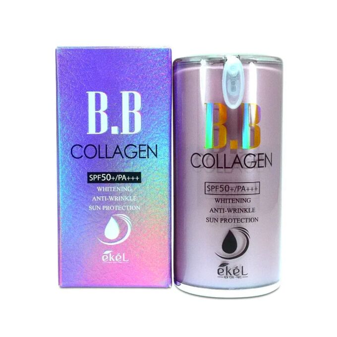 Ekel cosmetics Ekel BB крем для лица с коллагеном BB Collagen Whitening Anti-Wrinkle Sun Protector 50+/PA (Pump), 50 мл