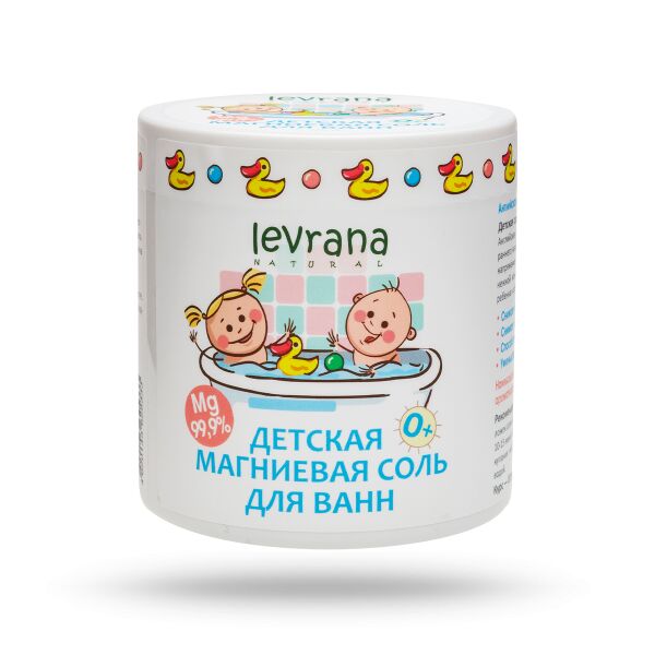 Levrana 25333 Детская соль магниевая для ванн, 0+, 500 г