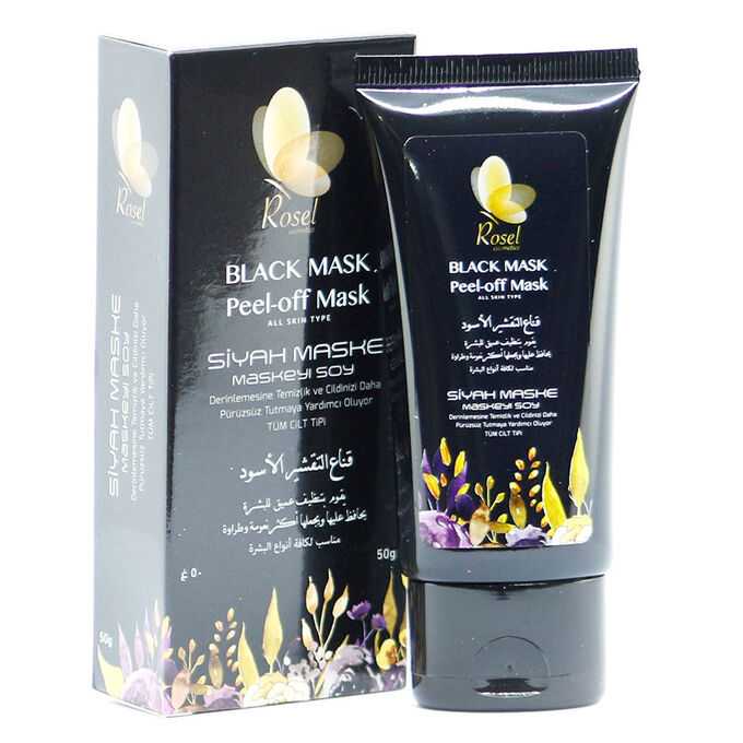 Духи Москва 888 Rosel Cosmetics Глубоко отшелушивающая черная маска для лица Black mask Peel-off 50 g