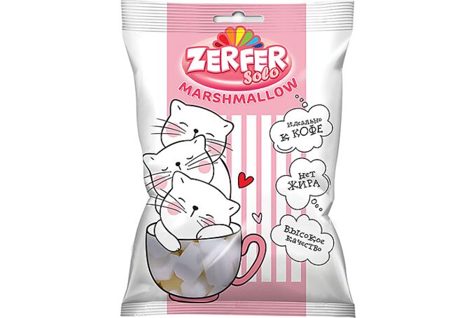Яшкино / «Zerfer», маршмеллоу solo, 40 г | Зефир, мармелад. Конфеты