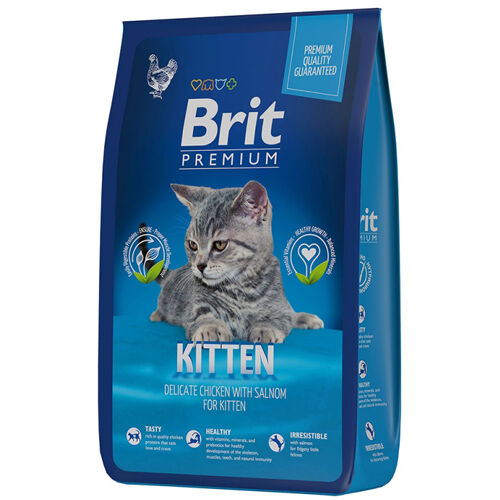 Brit Premium д/котят Kitten Курица/Лосось/Соус 400гр