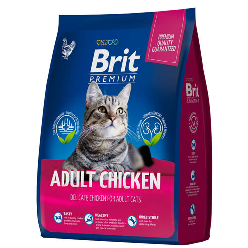 Brit Premium д/кош Adult д/взрослых Курица/Печень 2кг (1/5)