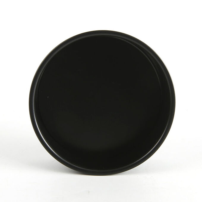 Форма для выпечки пиццы с антипригарным покрытием, противень для духовки, цвет чёрный, диаметр 21 см