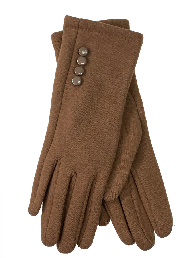 Greta Элегантные хлопковые перчатки, цвет коричневый