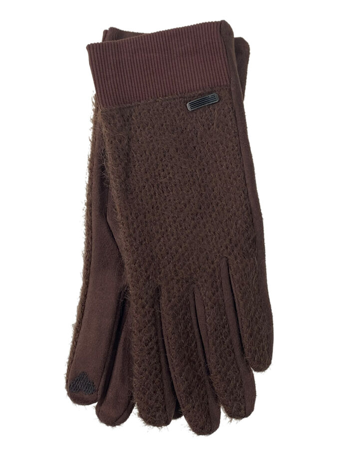 Greta Женские демисезонные перчатки, цвет шоколад