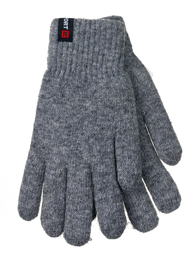Greta Мужские теплые перчатки из шерсти, цвет серый