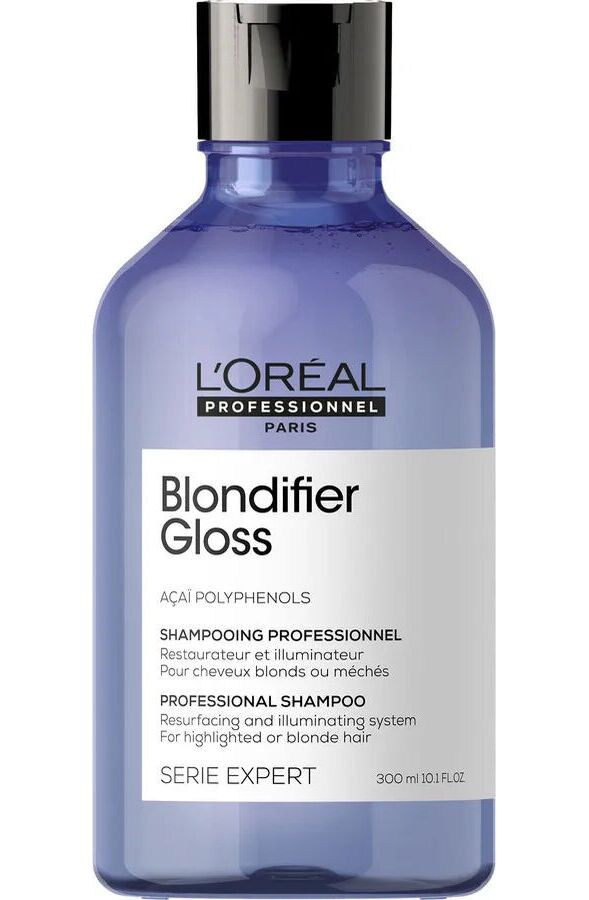 Шампунь  Loreal Professionnel Blondifier Gloss профессиональный, для осветленных и мелированных волос, 300 мл, Лореаль Про