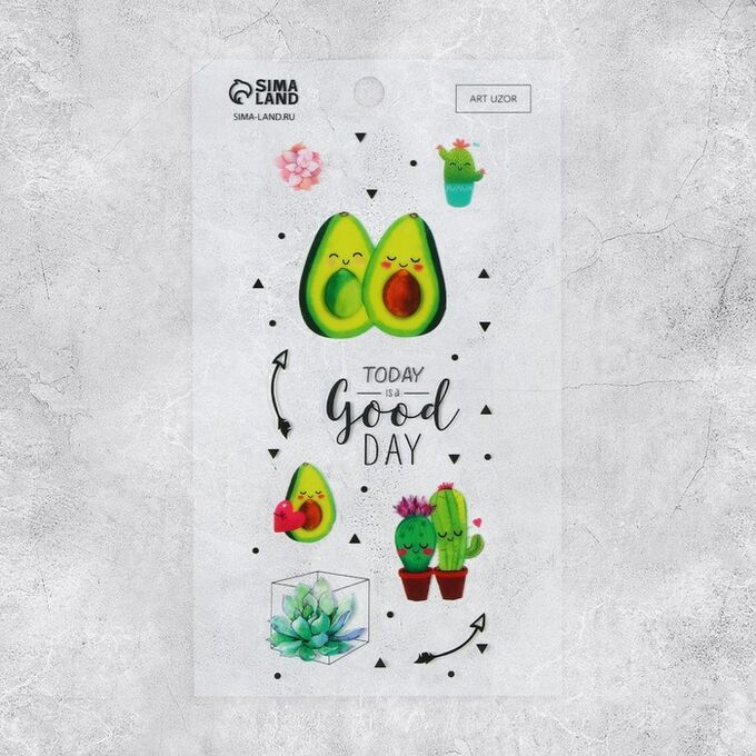 Дарите Счастье Наклейка для телефона Today is a good day, 8 х 14 см