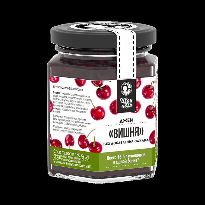 Конфитюр Иван-поле Вишня - "Послевкусие спелой вишни и минимум калорий - всё это