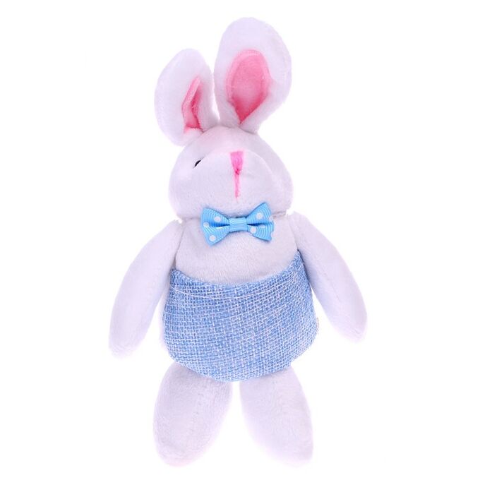 СИМА-ЛЕНД Мягкая игрушка «Кролик», с карманом, 15 см, виды МИКС