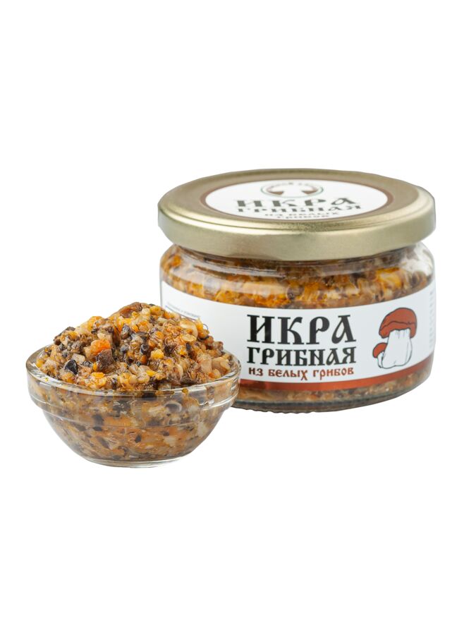 Натуральные продукты Приморья Грибная Икра из белых грибов