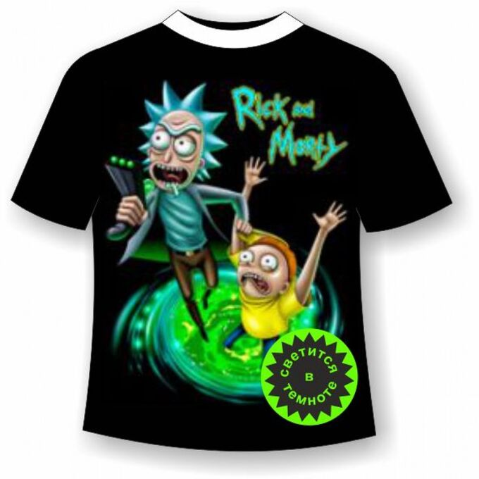 Мир Маек Подростковая футболка Рик и Морти