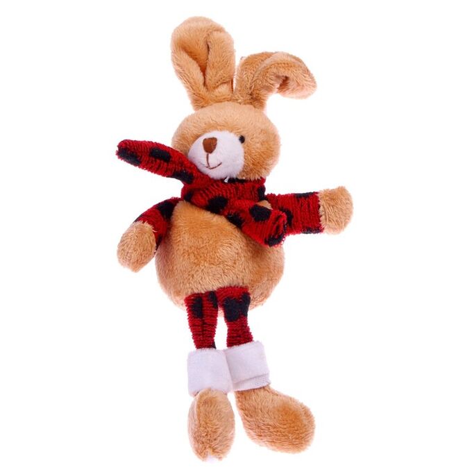 СИМА-ЛЕНД Мягкая игрушка «Кролик», шарф в горох, цвета МИКС