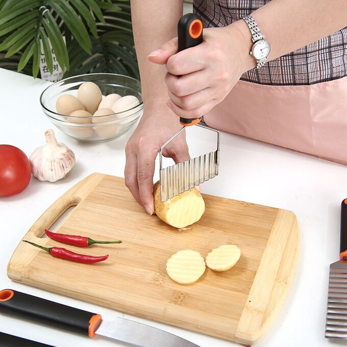 Нож для картофеля , Овощерезка, Нож кухонный, Слайсер, Шинковка для овощей 20см