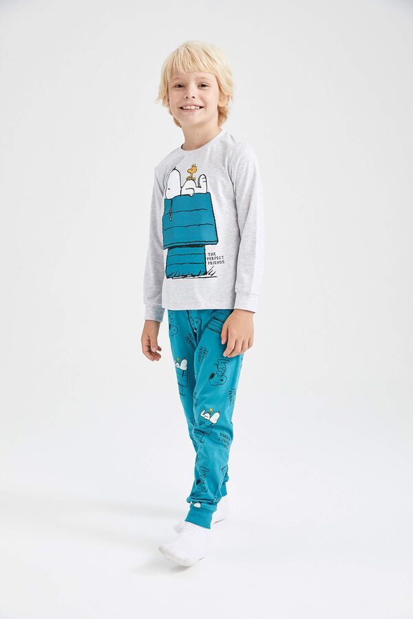 DEFACTO Пижамный комплект с длинными рукавами Boy Snoopy