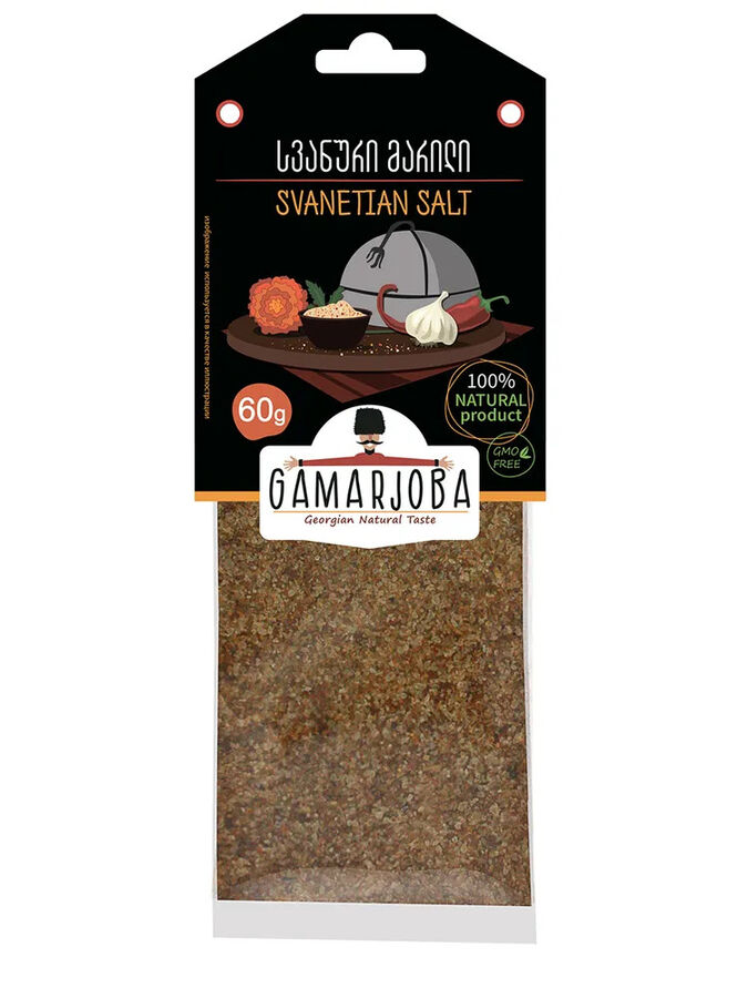 GAMARJOBA сванская соль 50г (1х10х4) (#14),  Грузия (шк 0029)