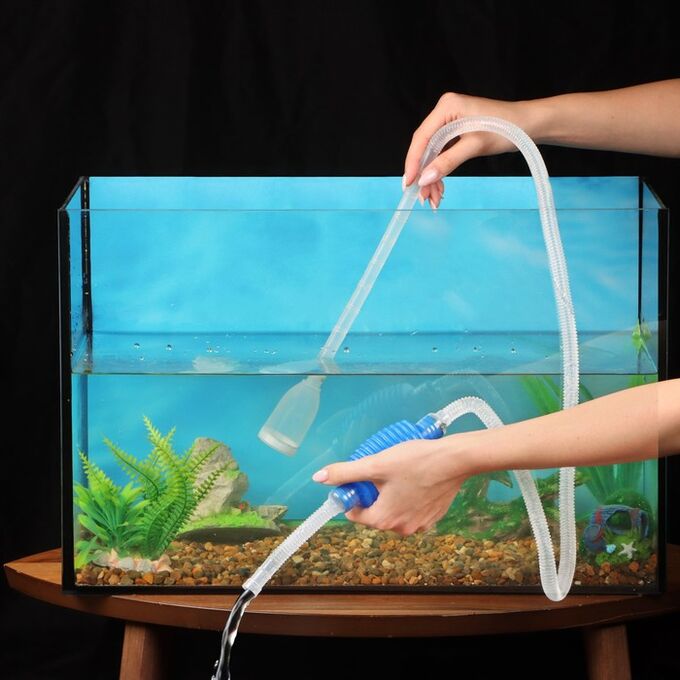 Пижон Аква Сифон для аквариума &quot;Пижон&quot;, с фильтрующей сеткой, 1,4 м