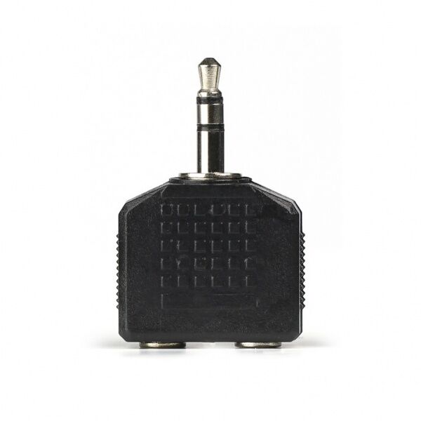 Smartbuy Адаптер-переходник для наушников Jack 3.5 мм (M) -2х3.5 мм (F) блочный (A202)