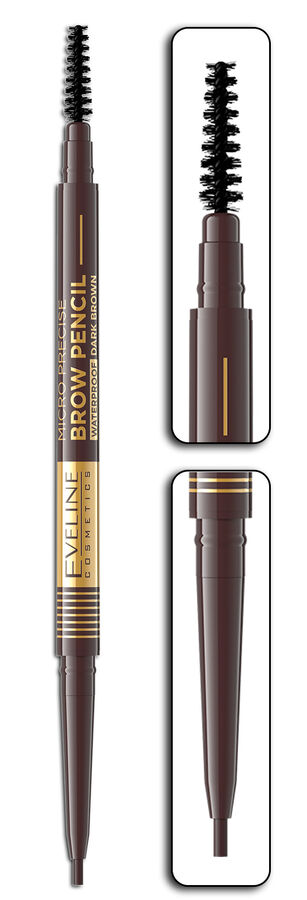 EVELINE BROW Pencil MICRO Precise водостойкий карандаш для бровей №03 Dark brown
