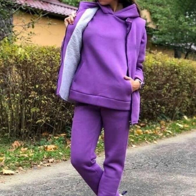 Флисовый костюм с жилеткой