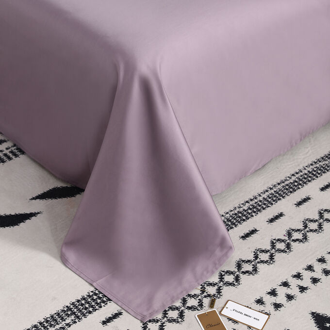 Viva home textile Комплект постельного белья Однотонный Сатин Премиум на резинке OCPR008