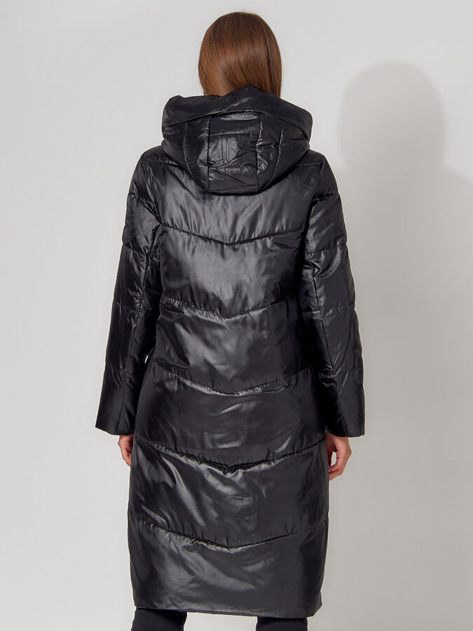 Пальто утепленное зимнее женское  бирюзового цвета 442155Br