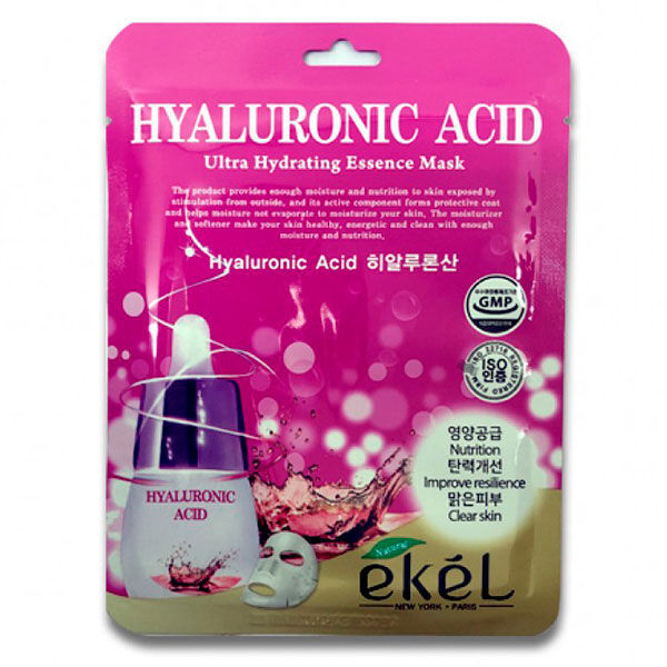 Ekel cosmetics Тканевая маска для лица с гиалуроновой кислотой Ekel Hyaluronic Acid Ultra Hydrating Essence Mask, 25 мл
