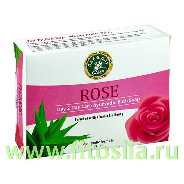 ФИТОСИЛА Мыло Натуральное Аюрведический Роза(Rose) Дэй Ту Дэй Кэр 75гр