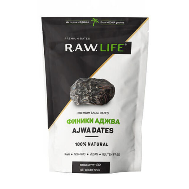 Финики &quot;Аджва&quot; Raw Life, 125 г