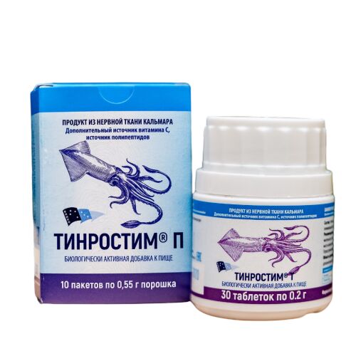 Тинростим таблетки (продукт из нервной ткани кальмара)