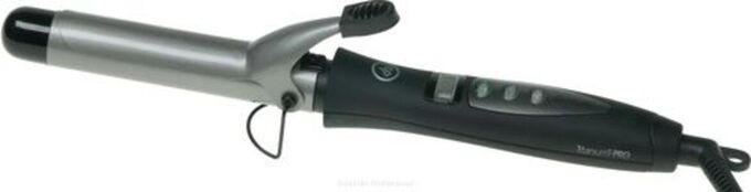 Dewal Плойка для волос с терморегулятором Titanium T Pro 03-19T, 19 мм, черный, 45 Вт