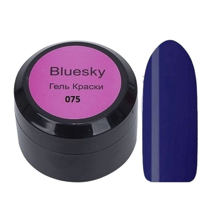 Косметика Bluesky Гель-краска для ногтей Classic 075, синий, 8 мл