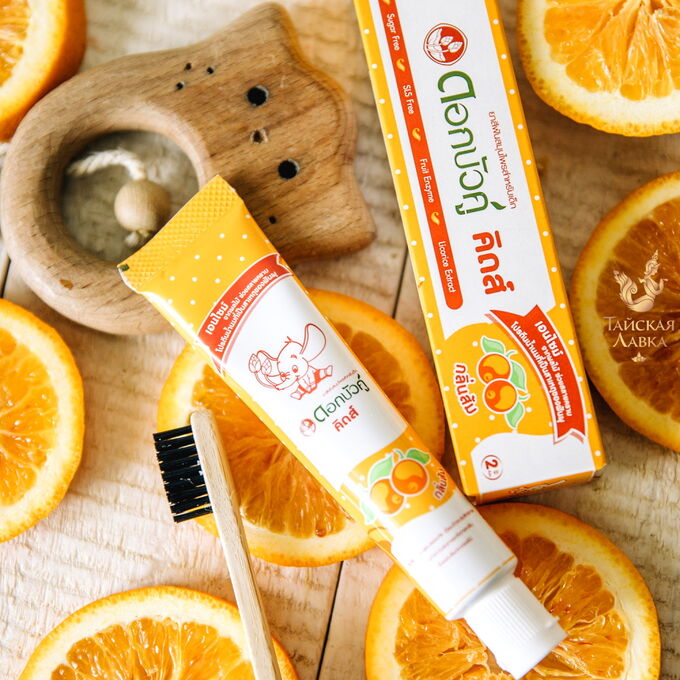 Зубная паста детская травяная &quot;Апельсин&quot; Twin Lotus Twin Lotus Kids Herbal Toothpaste Orange