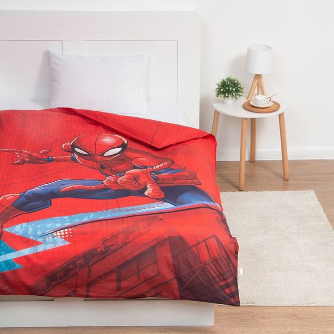 MARVEL Пододеяльник детский «Человек-паук», 143х215 см, 100 % хлопок, поплин