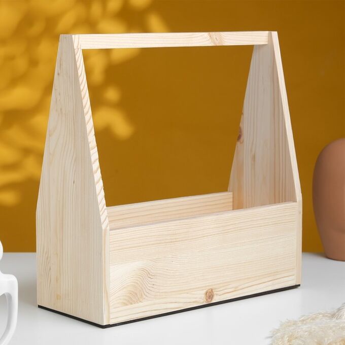 Кашпо деревянное 30×14×30 см