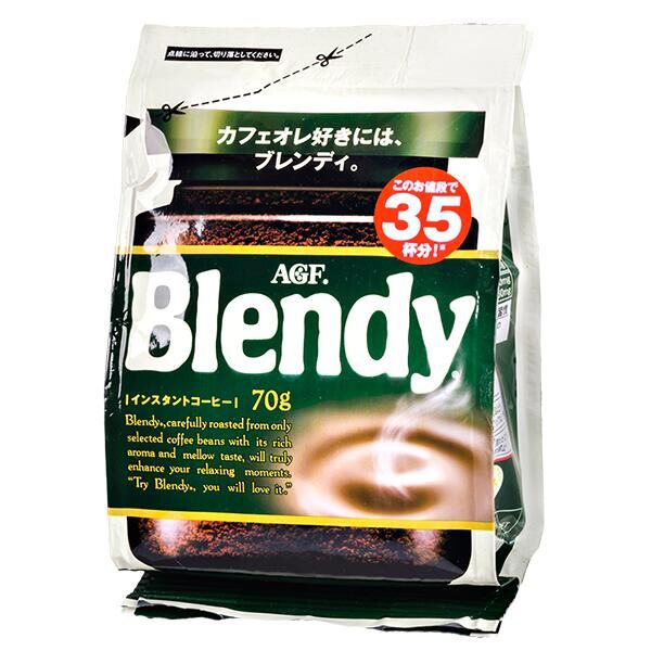 Кофе AGF BLENDY зеленый растворимый 70 г м/у