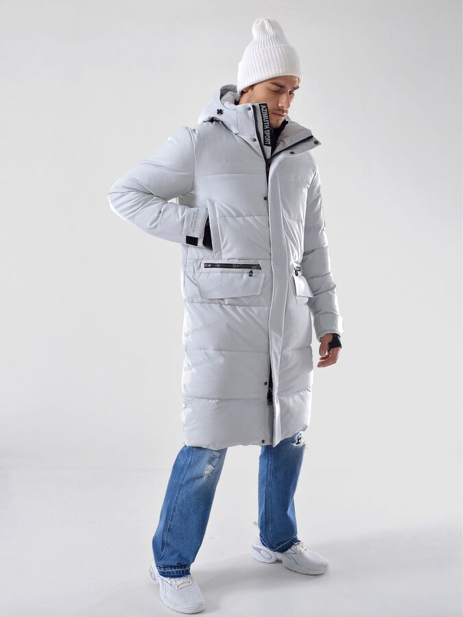 Мужское пальто Azimuth 221/21856_121 Светло-Серый
